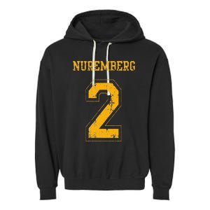 Nuremberg 2 Sports Jersey Style Garment-Dyed Fleece Hoodie