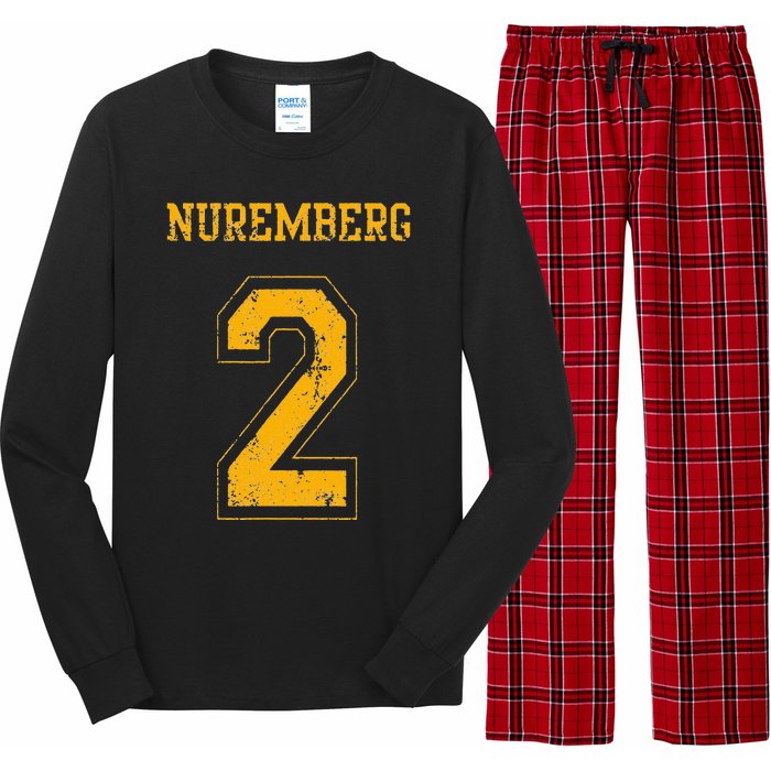 Nuremberg 2 Sports Jersey Style Long Sleeve Pajama Set