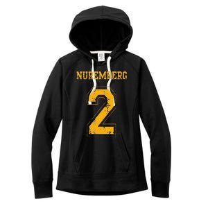 Nuremberg 2 Sports Jersey Style Women's Fleece Hoodie