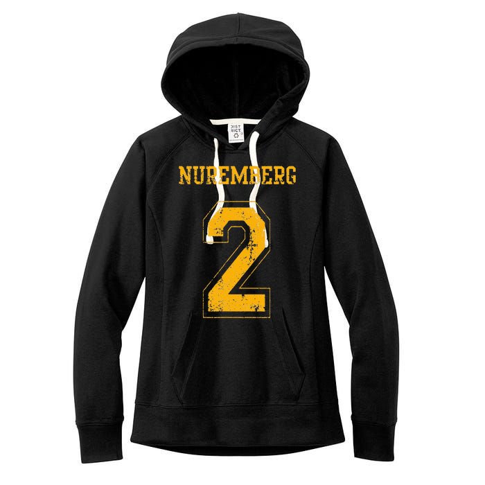 Nuremberg 2 Sports Jersey Style Women's Fleece Hoodie