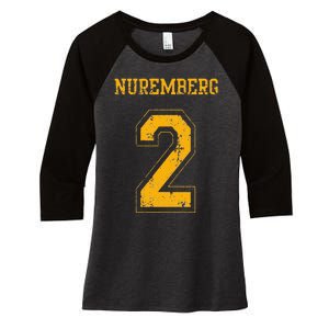 Nuremberg 2 Sports Jersey Style Women's Tri-Blend 3/4-Sleeve Raglan Shirt