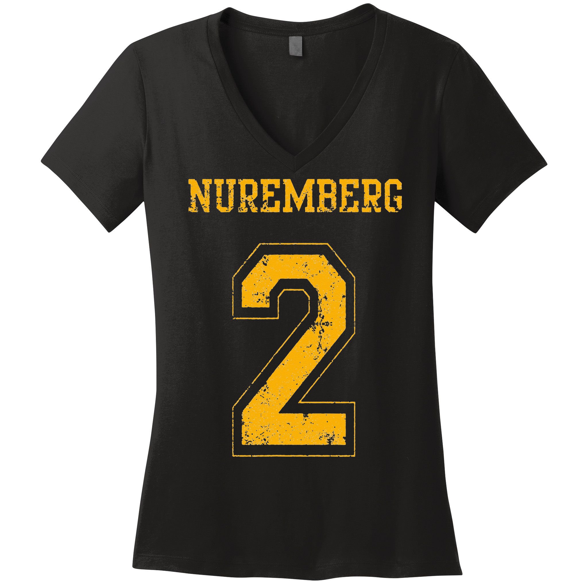 Nuremberg 2 Sports Jersey Style Women's V-Neck T-Shirt