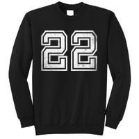 Number 22 Sports Jersey Lucky No. Birthday Age Vintage Sweatshirt