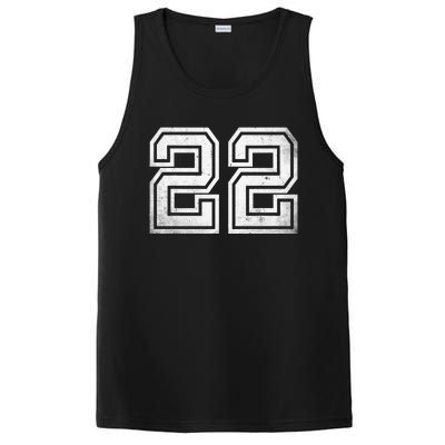 Number 22 Sports Jersey Lucky No. Birthday Age Vintage PosiCharge Competitor Tank