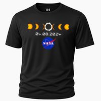 Nas.A 2024 Total Solar Eclipse 2024 Totality 04.08.24 Cooling Performance Crew T-Shirt