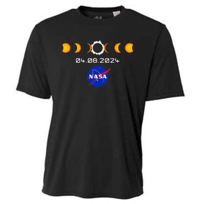 Nas.A 2024 Total Solar Eclipse 2024 Totality 04.08.24 Cooling Performance Crew T-Shirt