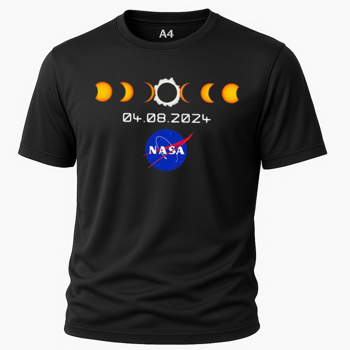Nas.A 2024 Total Solar Eclipse 2024 Totality 04.08.24 Cooling Performance Crew T-Shirt