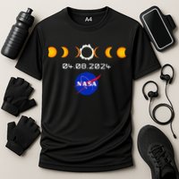 Nas.A 2024 Total Solar Eclipse 2024 Totality 04.08.24 Cooling Performance Crew T-Shirt