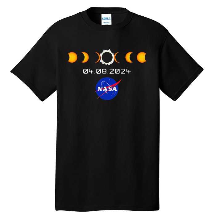 Nas.A 2024 Total Solar Eclipse 2024 Totality 04.08.24 Tall T-Shirt