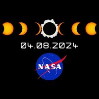 Nas.A 2024 Total Solar Eclipse 2024 Totality 04.08.24 Flat Bill Trucker Hat