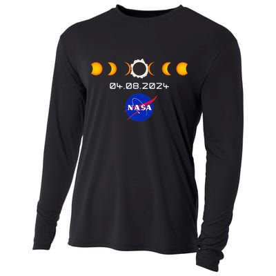 Nas.A 2024 Total Solar Eclipse 2024 Totality 04.08.24 Cooling Performance Long Sleeve Crew