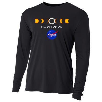 Nas.A 2024 Total Solar Eclipse 2024 Totality 04.08.24 Cooling Performance Long Sleeve Crew