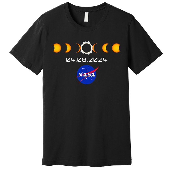 Nas.A 2024 Total Solar Eclipse 2024 Totality 04.08.24 Premium T-Shirt