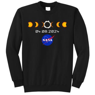 Nas.A 2024 Total Solar Eclipse 2024 Totality 04.08.24 Tall Sweatshirt