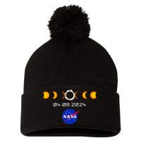 Nas.A 2024 Total Solar Eclipse 2024 Totality 04.08.24 Pom Pom 12in Knit Beanie