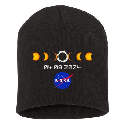 Nas.A 2024 Total Solar Eclipse 2024 Totality 04.08.24 Short Acrylic Beanie