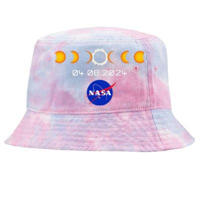 Nas.A 2024 Total Solar Eclipse 2024 Totality 04.08.24 Tie-Dyed Bucket Hat