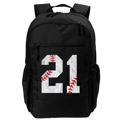 Number #21 Vintage 21st Birthday Baseball Lover 21 Years Old Gift Backpack