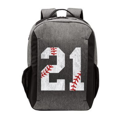 Number #21 Vintage 21st Birthday Baseball Lover 21 Years Old Gift Vector Backpack