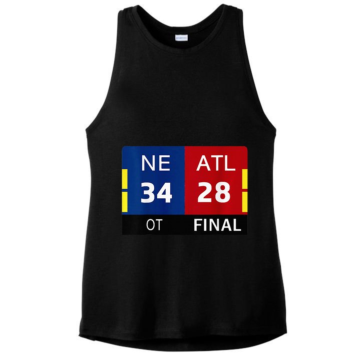 Ne 3 At 28 Football New England Comeback Never Forget Ladies PosiCharge Tri-Blend Wicking Tank