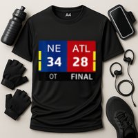 Ne 3 At 28 Football New England Comeback Never Forget Cooling Performance Crew T-Shirt