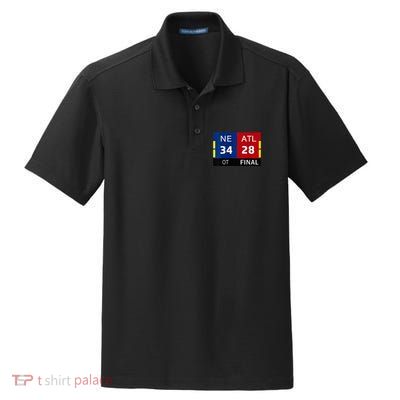 Ne 3 At 28 Football New England Comeback Never Forget Dry Zone Grid Polo
