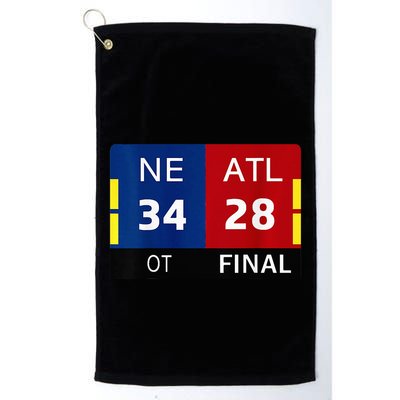Ne 3 At 28 Football New England Comeback Never Forget Golf Towel