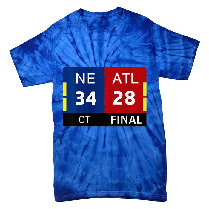 Ne 3 At 28 Football New England Comeback Never Forget Tie-Dye T-Shirt