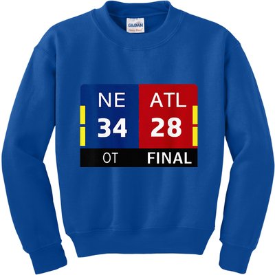 Ne 3 At 28 Football New England Comeback Never Forget Kids Sweatshirt