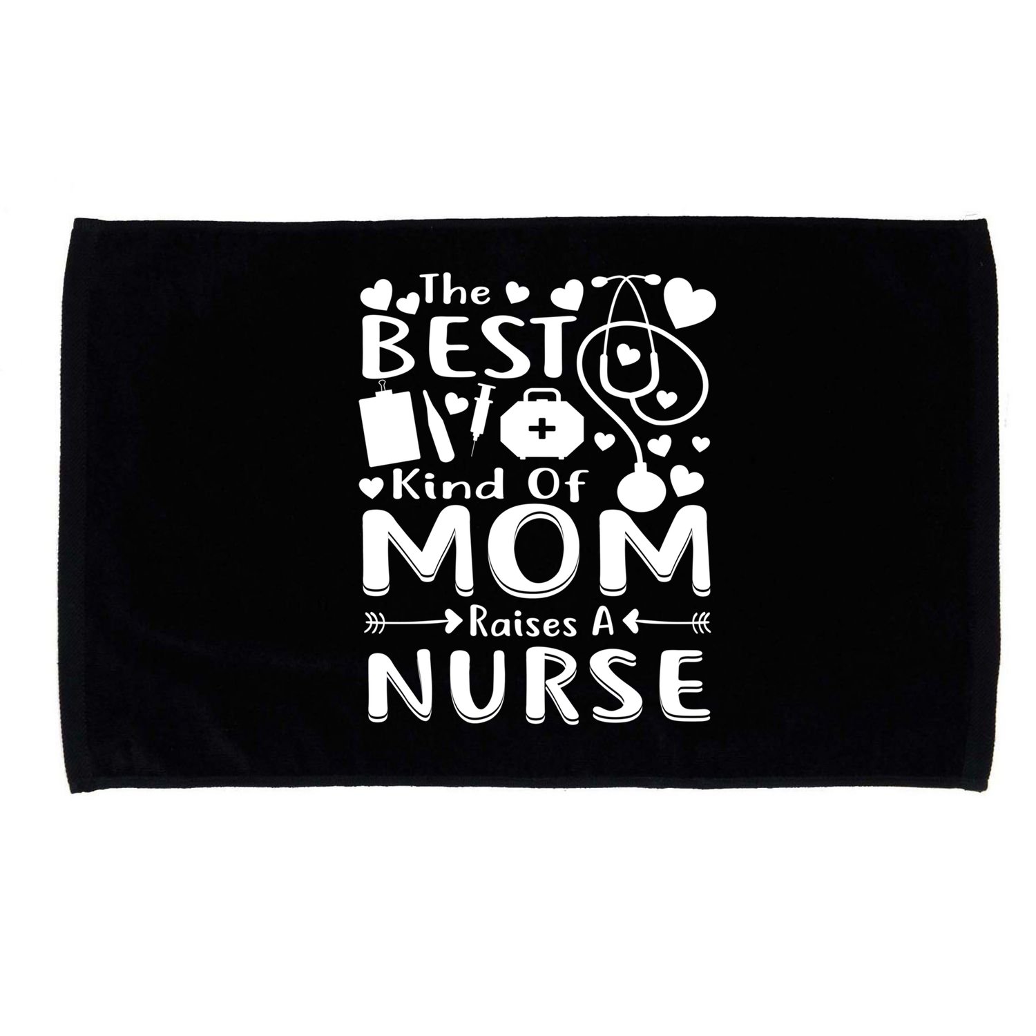Nurse 365 Best Kind Of Mom Raises A Nurse Mothers Day Gift Microfiber Hand Towel