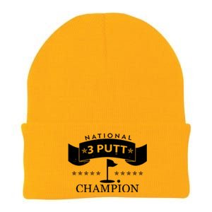 National 3 Putt Champion Golfing Knit Cap Winter Beanie