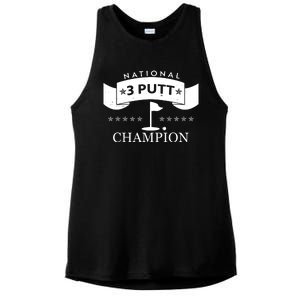 National 3 Putt Champion Golfing Ladies PosiCharge Tri-Blend Wicking Tank