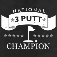 National 3 Putt Champion Golfing 7 Panel Mesh Trucker Snapback Hat