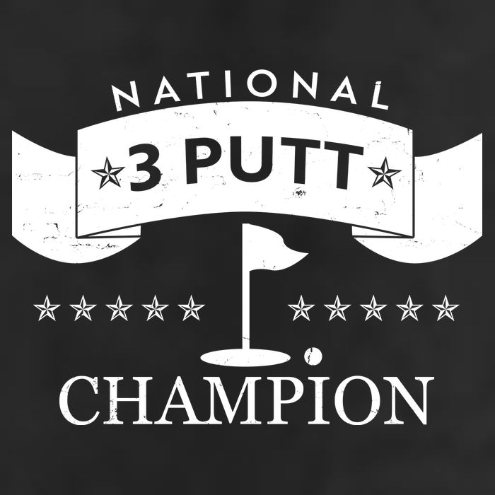 National 3 Putt Champion Golfing 7 Panel Mesh Trucker Snapback Hat