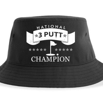 National 3 Putt Champion Golfing Sustainable Bucket Hat