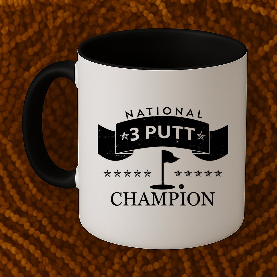 National 3 Putt Champion Golfing Mug