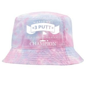 National 3 Putt Champion Golfing Tie-Dyed Bucket Hat