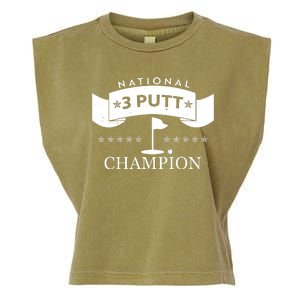 National 3 Putt Champion Golfing Garment-Dyed Women's Muscle Tee