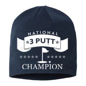 National 3 Putt Champion Golfing Sustainable Beanie