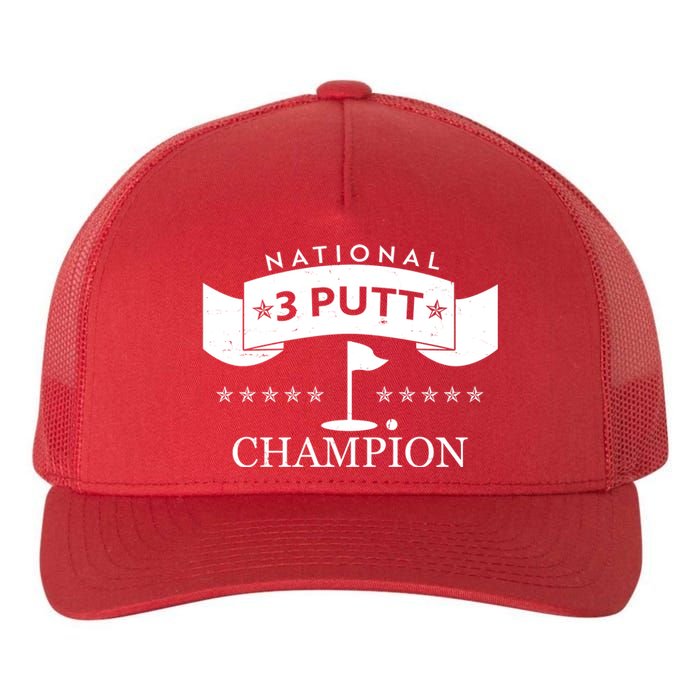 National 3 Putt Champion Golfing Yupoong Adult 5-Panel Trucker Hat