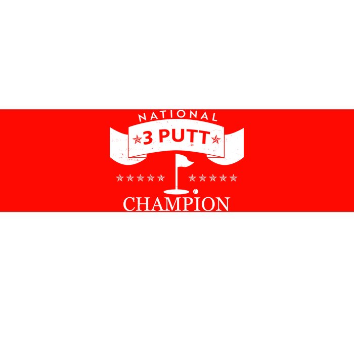 National 3 Putt Champion Golfing Bumper Sticker