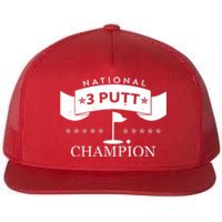 National 3 Putt Champion Golfing Flat Bill Trucker Hat