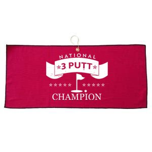 National 3 Putt Champion Golfing Large Microfiber Waffle Golf Towel