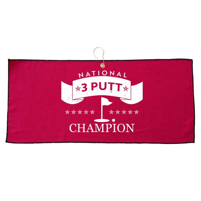 National 3 Putt Champion Golfing Large Microfiber Waffle Golf Towel