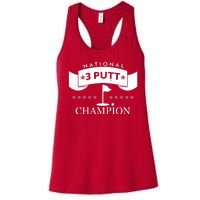 National 3 Putt Champion Golfing Women's Racerback Tank