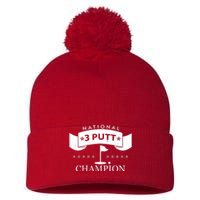 National 3 Putt Champion Golfing Pom Pom 12in Knit Beanie