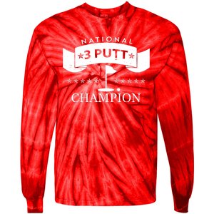 National 3 Putt Champion Golfing Tie-Dye Long Sleeve Shirt