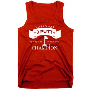 National 3 Putt Champion Golfing Tank Top