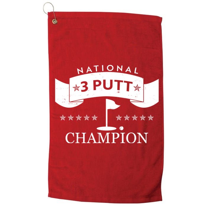 National 3 Putt Champion Golfing Platinum Collection Golf Towel