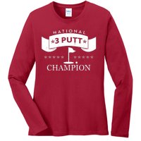 National 3 Putt Champion Golfing Ladies Long Sleeve Shirt